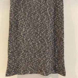 Salt and pepper cotton skirt